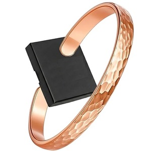 Antique Style Vintage Style Patina Copper Wrap Bracelet Textured Wide Cuff <b>Retro</b> Style Wrist Accessory Bracelet for Sale - Product Image 6