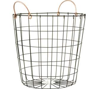 Cesto de Ropa Decorativo de Hierro para Uso Interior en el Hogar con un Elegante Patrón Metálico y Base Redonda Estable - Product Image 6