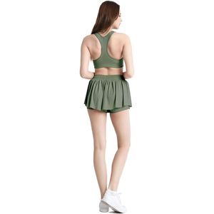 Vêtements de sport pour femmes, 2 en 1, avec short intégré, extensibles, légers, pour femmes actives - Product Image 5