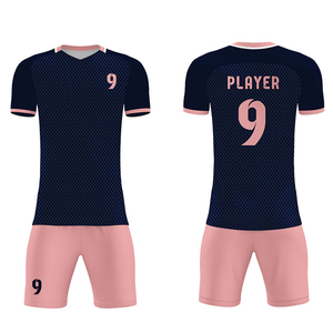 Tenue de football respirante à séchage rapide pour adulte, kits de football personnalisés, manches courtes, qualité supérieure, 100% polyester, uniforme de football d'été - Product Image 1