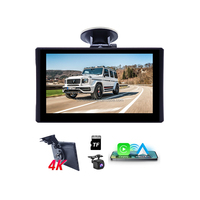 Lecteur multimédia vidéo USB pour voiture avec écran tactile sans fil IPS de 7 pouces, système d'exploitation Linux, Android Auto, CarPlay, Wi-Fi intégré, garantie universelle d'un an