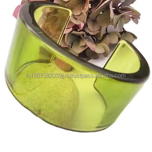 สร้อยข้อมือแฟชั่นเรซิ่นคลาสสิกรูปทรงไม่ซ้ำกันมีสีโปร่งใสสำหรับวันครบรอบแต่งงานและของขวัญ - Product Image 1