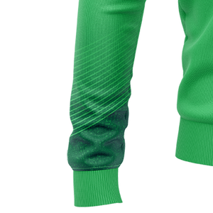 Sweat-shirt en coton tricoté pour homme, col montant zippé, hiver, couleur unie, logo frontal, anti-boulochage, écologique, service OEM - Product Image 3