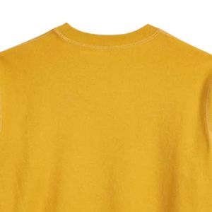 เสื้อสเวตเชิ้ตคอกลมคลาสสิกสำหรับผู้ชาย สีมัสตาร์ด ผ้าฝ้ายพรีเมียม แขนยาว สวมใส่สบาย เหมาะสำหรับทุกวัน สไตล์สตรีทแวร์ - Product Image 4