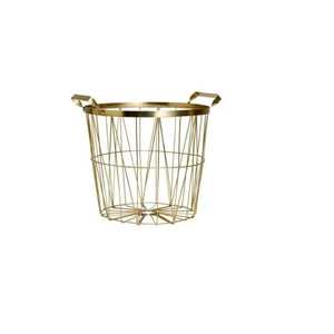 Modern <b>Copper</b> Finish Wide Wire Flatware Caddy Metal Cutlery Holder with Mesh Base <b>Kitchen</b> <b>Utensil</b> Organizer Spoon Fork Bin - Product Image 2