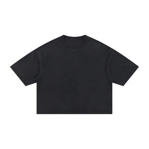 Camisetas de Alta Calidad para Mujer, Camisetas Cortas, 100% Algodón, Corte Cuadrado, Estilo Universitario - Product Image 5