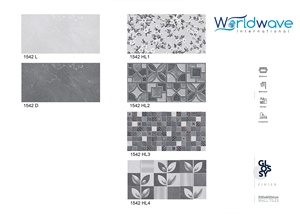 Carreaux muraux en céramique Taille 30X60 cm Carreaux en céramique flexibles brillants pour murs intérieurs Carreaux de finition semi mats brillants 300X600mm - Product Image 5