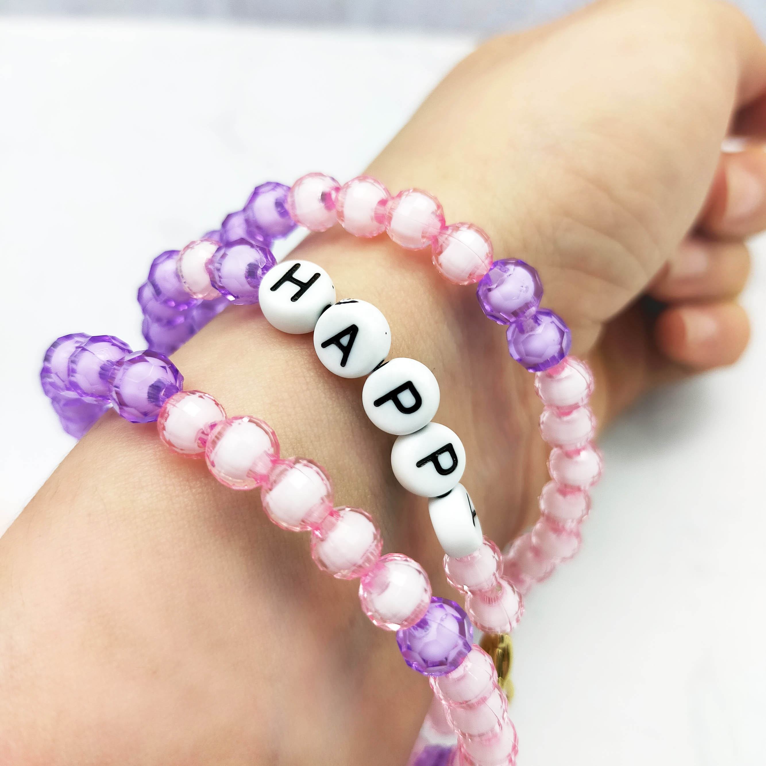 Trendy DIY Kit for Jewelry Making Fancy In-Bead Alphabet Beads