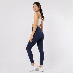 Breathable women <b>leggings</b> offering moisture management soft fabric and unrestricted movement during demanding fitness sessions - Product Image 6