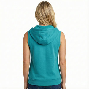 Chalecos con Capucha sin Mangas de Algodón Pesado para Mujer, Estilo Urbano Personalizado, Ajuste Regular, Ideales para Correr y Entrenar, Precio al por Mayor - Product Image 4