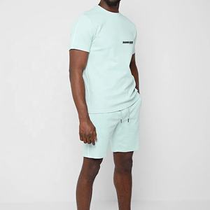 2023ชุดเสื้อยืดและกางเกงขาสั้นสำหรับผู้ชายเสื้อยืดแขนสั้นและกางเกงสำหรับฤดูร้อนเสื้อยืดลำลองระบายอากาศชุดวิ่งแฟชั่น - Product Image 5