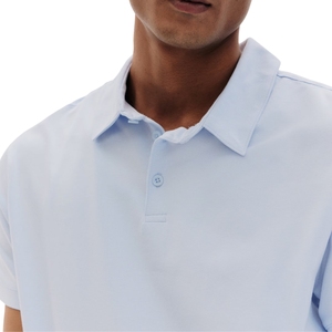 T-shirt polo classique à manches courtes pour homme avec logo personnalisé, coutures soignées pour un style décontracté et streetwear - Product Image 4