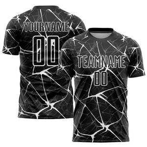 Nouveauté, uniforme de football personnalisé à col rond, coupe ajustée, manches courtes, séchage rapide, 100% polyester, meilleur prix pour adultes - Product Image 2