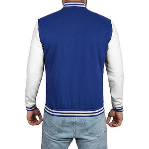 Chaqueta universitaria de béisbol con logotipo personalizado, bordado en chenilla, para hombre, estilo Letterman, de invierno, tipo bomber, de la marca Dress Sports. - Product Image 5