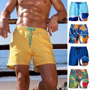 Compra Pantalones Cortos de Verano para Hombre de Alta Calidad, Transpirables, de Algodón, Cintura Media, Cierre con Cordón, Diseño Liso - Product Image 2