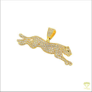 Elegante colgante de animales, Plata de Ley 925 con VVS Lab Grown Diamond, chapado en oro, joyería de Hip Hop personalizada para hombres - Product Image 3