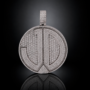 VVS Moissanite Round Brilliant <b>Cut</b> Pendant 925 Sterling Silver Rhodium Plated Hip Hop Iced Out Trendy Necklace - Product Image 1