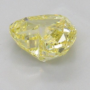 Diamant certifié 3,00 carats, jaune intense fantaisie, taille cœur, pureté VS1, finition EX, pierre libre pour la fabrication de bijoux - Product Image 3