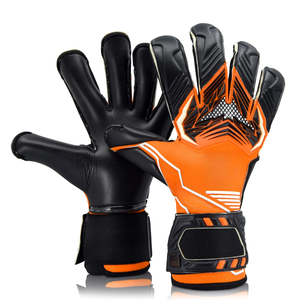 Gants de gardien de but de football professionnels en mousse de latex antidérapants et respirants pour enfants et adultes, personnalisables, avec fermeture à lacets et protection des doigts - Product Image 3