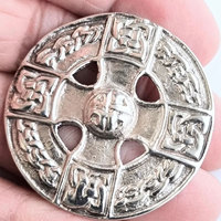 Broche écossaise traditionnelle vintage à motif croix celtique, en tissu écossais de haute qualité, pour kilt, mode unisexe