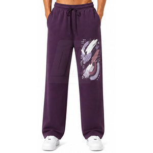 Pantalons DTF pour hommes, imprimés sur mesure, décontractés, style streetwear moderne, fournisseur de vêtements en gros, collection de vêtements de mode - Product Image 3
