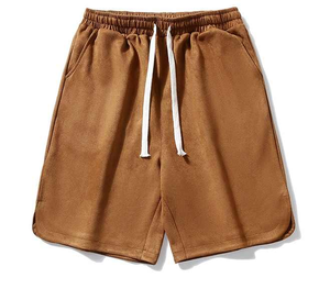 Shorts de loisirs pour hommes, shorts décontractés d'été, 100% polyester, toile, séchage rapide, fermeture à cordon, polyvalents pour le sport et les loisirs - Product Image 1