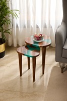 Table à manger moderne en résine époxy et bois, écologique et sur mesure, pour les fêtes, entièrement personnalisable, haute qualité