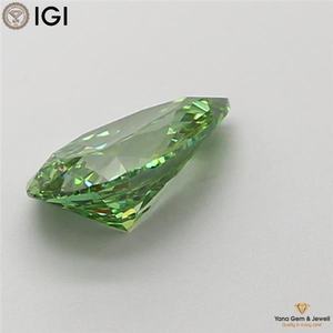 เพชรทรงลูกแพร์ 2.50 กะรัต ความใส VVS2 สีเขียวแฟนซีสดใส ผลิตในห้องปฏิบัติการโดยผ่านการรับรองจาก IGI สำหรับงานออกแบบตามสั่ง - Product Image 4