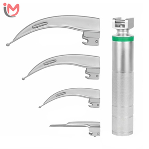 Laryngoscope manuel à fibres optiques Macintosh à prix raisonnable pour la vente en gros avec 4 lames, kit de diagnostic, services OEM - Product Image 4