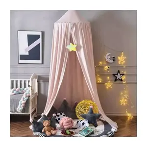 Hung Dome Mosquito Net For Cribs Bed Nest Repellent Tent Insect Reject Dome Mesh Embroidered Cotton Knitted 2024 Canopy Curtain