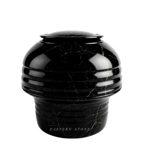 Large Mushroom Design Top Loaded Marble Cremation Urn for Adult Human Ashes, Funeral <b>Memorial</b> Ashes Urn, Wholesale Natural <b>Stone</b> - Product Image 3