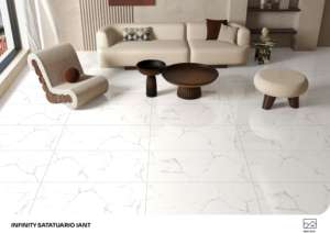 Azulejo de Porcelana Crown Luminary Gloss de 600x1200mm (60x120cm, 24x48 Pulgadas) con Acabado Interior Sofisticado de Alto Brillo - Product Image 4