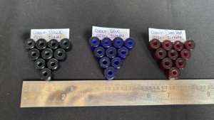 Cuentas de Vidrio Facetadas en Forma de Barril, Color Rojo Intenso, Acabado Transparente, Cuentas con Orificio Grande para la Fabricación de Joyas, Suministros para Manualidades, Venta al por Mayor - Product Image 2