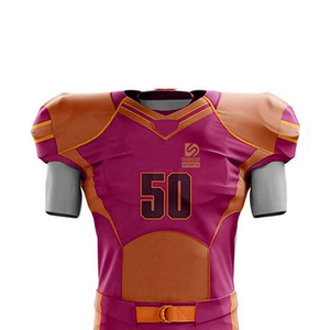 Uniforme de Fútbol Americano Personalizado - Impreso en 100% Poliéster, Colores y Logotipo Personalizados, Ligero y Transpirable - Product Image 4
