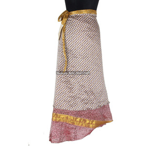 Manufacturer Exporter and Supplier of Ladies Silk Wrap <b>Skirt</b> Latest Styles of Woman's Vintage <b>Skirt</b> <b>Boho</b> Beach Wrap <b>Skirt</b> - Product Image 3