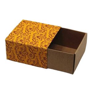 Boîte d'emballage en papier kraft personnalisée en gros avec logo | Boîte cadeau en carton vierge pas chère avec tiroir coulissant |   Boîte d'emballage en papier écologique - Product Image 1