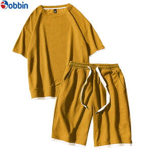 ชุดเสื้อยืดและกางเกงจ็อกเกอร์ผ้าฟลีซทรงโอเวอร์ไซส์สำหรับผู้ชายและผู้หญิง สวมใส่สบาย สไตล์ไฮสตรีท ระบายอากาศได้ดี เหมาะสำหรับฤดูร้อน รับผลิตตามแบบ - Product Image 3