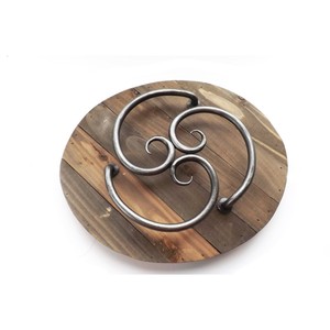 Handmade Stainless Steel <b>Trivet</b> Vintage Scroll Design Custom Shape Table Mat Decorative Heat Resistant Metal Pad - Product Image 5