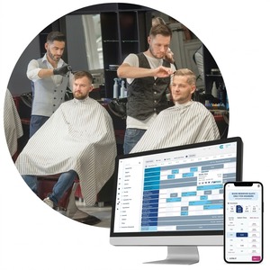 Services de logiciels de gestion personnalisés pour salons de coiffure, offrant des systèmes numériques de gestion de file d'attente rapide - Product Image 1