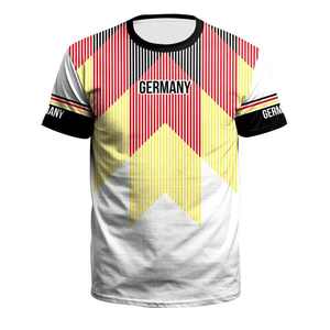 เสื้อฟุตบอลแบบซับลิเมชั่น แขนสั้น คอกลม ระบายเหงื่อได้ดี ทรงแอธเลติก พิมพ์ลายธงชาติ ไซส์พลัส สำหรับทุกเพศ - Product Image 3
