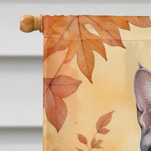 Gato egipcio Mau hojas de otoño gran manga de porche poste decorativo patio Banner ilustraciones Multicolor poliéster casa pared colgante gato - Product Image 3