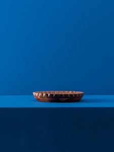 Bol de service en bois de manguier émaillé L2026, saladier sur pied en bois d'acacia, bol à fruits décoratif surélevé en bois pour servir des collations - Product Image 3