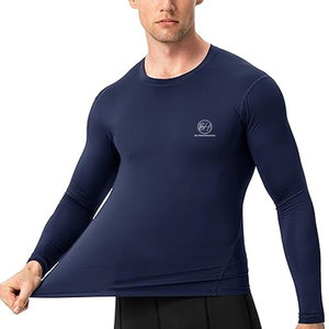Premium Quality Quick Dry <b>Men</b> <b>Compression</b> <b>Shirts</b> Custom Design Breathable Sports Wear <b>Compression</b> <b>Shirt</b> <b>For</b> <b>Men</b> - Product Image 4