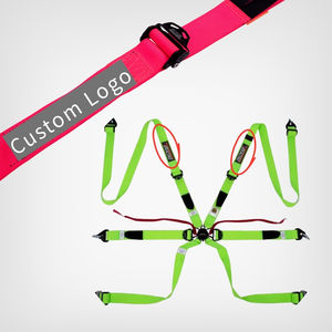 Arnés de Seguridad de 6 Puntos TBRACING ULTRA-D OEM ODM Personalizado de 2" FIA 8853-2016, Colores Fluorescentes con Patente de Taiwán - Product Image 2