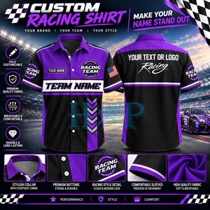 Chemises de mécanicien en gros, personnalisables avec logo, anti-plis, vêtements de travail, chemises de course F1, uniformes, chemises de moto à manches courtes - Product Image 1