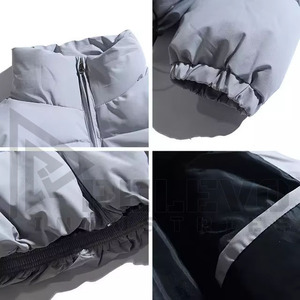 Chaqueta Acolchada con Capucha Personalizada para Hombre y Mujer, Impermeable, con Logotipo Frontal, Proveedor OEM, Ropa Urbana, Abrigo Cálido - Product Image 4