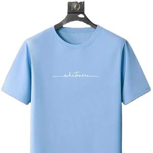 Camiseta con logotipo hecho a medida para hombre Camisetas con cuello en V de secado rápido de alta calidad Stock para hombre, ropa a granel, fardo de ropa mixta, ropa usada - Product Image 1