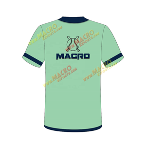 เสื้อกีฬาเบสบอลผ้าโพลีเอสเตอร์ระบายอากาศสำหรับผู้ชายเสื้อกีฬาดีไซน์เรียบมีตัวเลือก OEM - Product Image 6