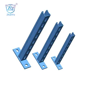 Hot-dip Galvanized Double Splicing C-channel Steel Slotted Support Cantilever Strut Channel Bracket Arm