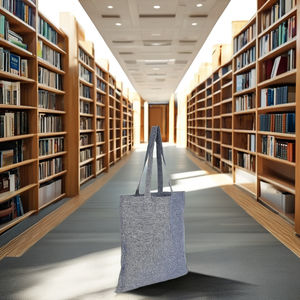 Fabricante y Exportador Indio YA FABRIC Bolsas de Compras Reutilizables Lavables 100% Algodón - Diseño Chambrey Estampado a Cuadros - Product Image 1